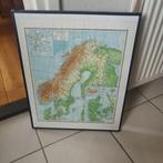 landkaart Scandinavië, Boeken, Atlassen en Landkaarten, Ophalen, Overige gebieden, 1800 tot 2000, Landkaart