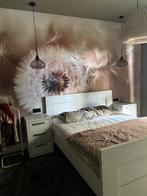 Twee glazen hanglampen - donker glas, Ophalen of Verzenden, Gebruikt, Glas, Minder dan 50 cm