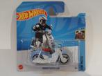 Honda Super Cub bromfiets brommer blauw wit Hot Wheels 3inch, Hobby en Vrije tijd, Modelauto's | Overige schalen, Nieuw, Motor