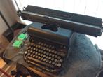 Antieke Remington Rand typemachine, zwart met brede wagen, Ophalen, Gebruikt