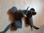 2 IKEA muis / rat vingerpopjes, Kinderen en Baby's, Speelgoed | Knuffels en Pluche, Ophalen of Verzenden