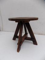 Vintage antieke kruk bijzettafel art deco arts en craft, Ophalen of Verzenden