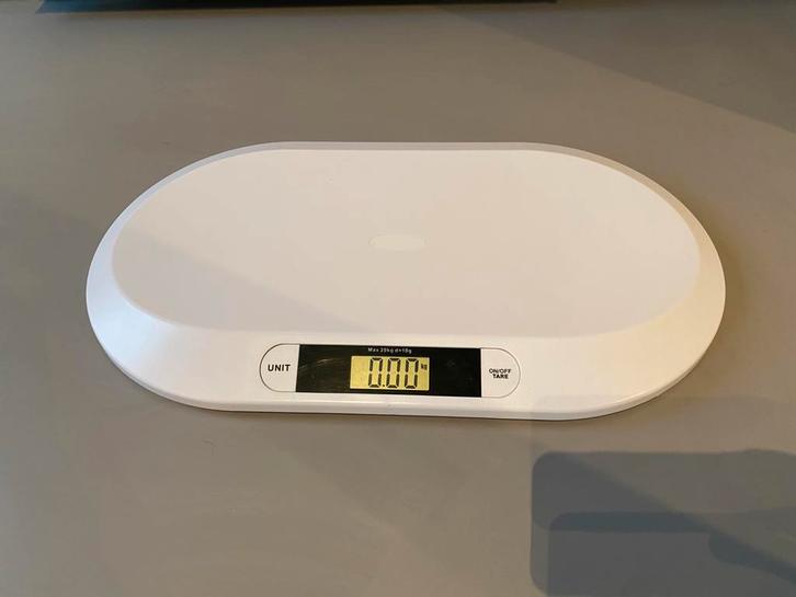 Parcura babyweegschaal, Witgoed en Apparatuur, Weegschalen, Zo goed als nieuw, Digitaal, Personenweegschaal, 1 tot 500 gram, 10 tot 50 kg
