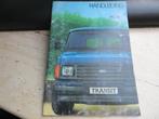 Instructieboek Ford Transit 1984, Auto diversen, Handleidingen en Instructieboekjes, Ophalen of Verzenden
