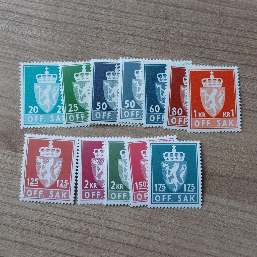 Noorwegen Dienst  Postfris, Postzegels en Munten, Postzegels | Europa | Scandinavië, Ophalen of Verzenden, Noorwegen, Postfris