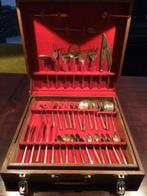 AUTHENTIEK BRONZEN BESTEK IN CASSETTE, Antiek en Kunst, Ophalen