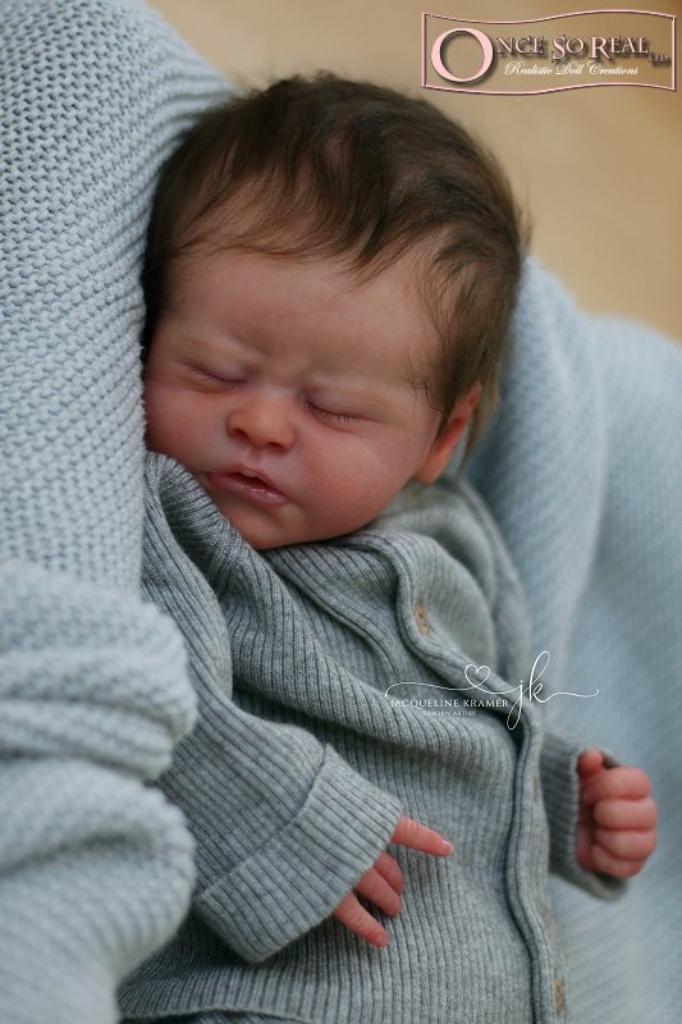 Reborn kitje Jona, Verzamelen, Poppen, Nieuw, Babypop, Levensecht of Reborn, Ophalen of Verzenden