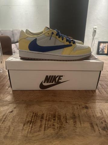 jordan 1 low travis scott canary beschikbaar voor biedingen