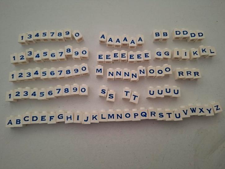 Diverse oude Lego letters en cijfers, Kinderen en Baby's, Speelgoed | Duplo en Lego, Gebruikt, Ophalen of Verzenden