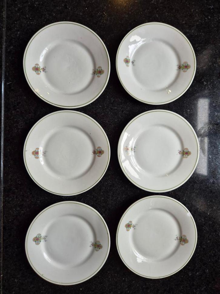 Vintage Gebaksbordjes, Antiek en Kunst, Antiek | Servies los, Ophalen