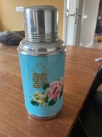 Vintage Thermoskan met Bloemen, Ophalen of Verzenden, Gebruikt