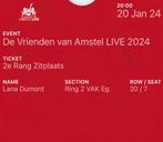 Ring 2 vak EG vrienden van Amstel live, Tickets en Kaartjes, Evenementen en Festivals