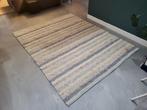 Vloerkleed handgemaakt, waterafstotend blauw/wit, Ophalen, 200 cm of meer, Zo goed als nieuw, 200 cm of meer