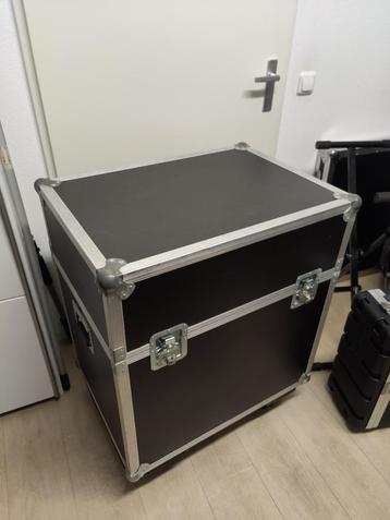 Flightcase voor Kabels/Apparatuur - 2 Vakken, Zwenkwielen beschikbaar voor biedingen