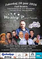 Tickets Wesley P & Friends 2026, Tickets en Kaartjes, Eén persoon, Juni, Levenslied