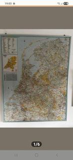 Magnetische Landkaart Nederland, Ophalen, Zo goed als nieuw