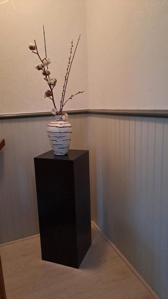 Nieuwe  Zwarte MDF Zuil - 75x25x25 cm, Huis en Inrichting, Woonaccessoires | Zuilen en Pilaren, Ophalen