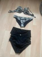 Mooie zwart-wit gebloemde Bikini / Broekje maat 46/ Top 80B, Kleding | Dames, Badmode en Zwemkleding, Overige kleuren, Ophalen of Verzenden
