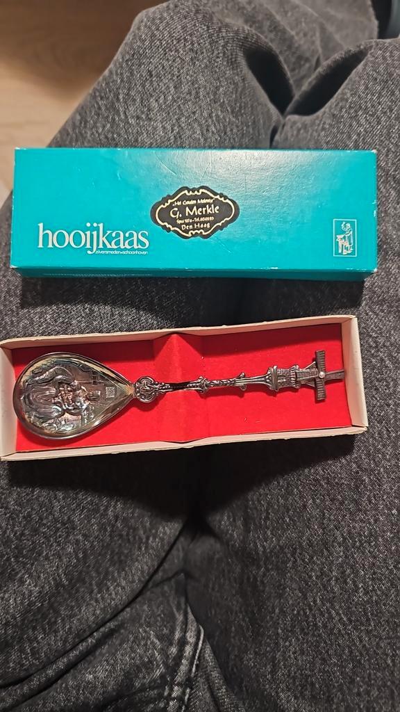 Hooijkaas Zilversmederij Suikerlepel met Molen, Antiek en Kunst, Antiek | Bestek, Ophalen of Verzenden