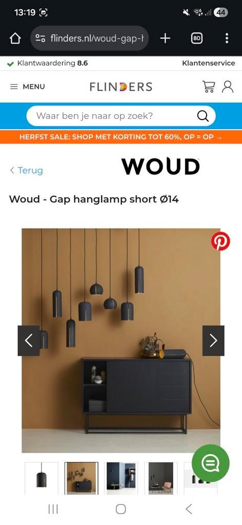 WOUD Gap Hanglamp - Short & Long, Huis en Inrichting, Complete eetkamers, Zo goed als nieuw, Ophalen of Verzenden