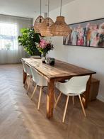 Houten (teakhout) Eettafel 200x100, Huis en Inrichting, Tafels | Eettafels, Ophalen, Gebruikt, 100 tot 150 cm, Eikenhout