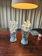 Kunstbloemen met Vaas - 40 cm, Huis en Inrichting, Woonaccessoires | Vazen, Ophalen, Wit, Nieuw, Glas