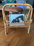 Vintage Deens Rotan Bamboe Krantenbak~Lectuurrek~Jaren 60, Huis en Inrichting, Woonaccessoires | Krantenbakken en Lectuurbakken