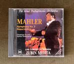 Mahler: Symphony no 2 - Zubin Mehta, Cd's en Dvd's, Cd's | Klassiek, Ophalen of Verzenden, Romantiek, Zo goed als nieuw, Orkest of Ballet