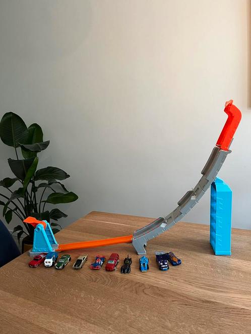 Hotwheels baan action wheel met hotwheels, Kinderen en Baby's, Speelgoed | Racebanen, Zo goed als nieuw, Racebaan, Hot Wheels