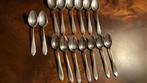 Puntfilet, pudding lepels, zwaar verzilverd, brocante, Ophalen of Verzenden, Zo goed als nieuw, Zilver