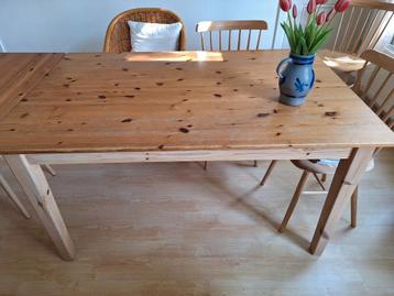 grenen tafel 140/190  90 x 75 beschikbaar voor biedingen