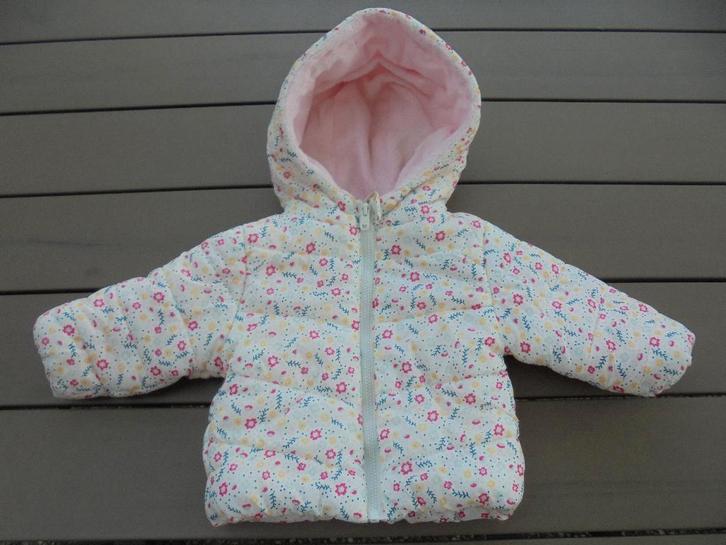 K257 Beige/roze winterjasje Inextenso maat 68, Kinderen en Baby's, Babykleding | Maat 68, Zo goed als nieuw, Meisje, Jasje, Ophalen of Verzenden