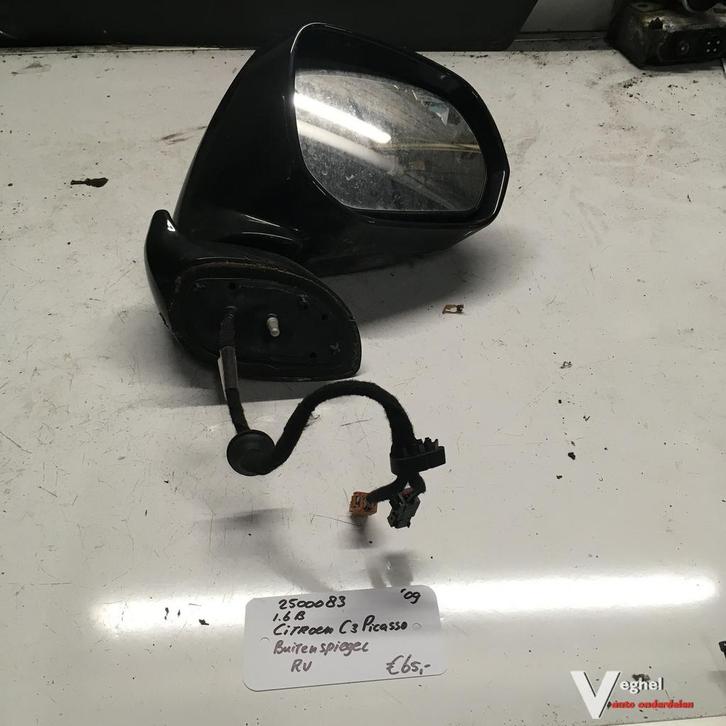 Citroen C3 Picasso 1.6 B 2009 2500083   Buitenspiegel Rechts, Auto-onderdelen, Spiegels, Gebruikt, Ophalen of Verzenden