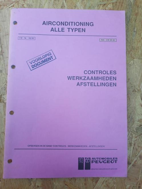 Werkplaatsboek oldtimer Peugeot Airconditioning oudere type, Auto diversen, Handleidingen en Instructieboekjes, Ophalen of Verzenden