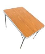 Kampeertafel opklapbaar verstelbaar retro 92 x 64 cm, Caravans en Kamperen, Kampeeraccessoires