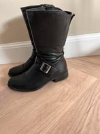 Zgst JJFW zwarte leren laarzen, 37, Ophalen of Verzenden, Zo goed als nieuw, Zwart, Hoge laarzen