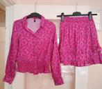 Prachtige roze vintage blouse met ruches rok! (nieuw!), Kleding | Dames, Jurken, Nieuw, Ophalen of Verzenden, Roze, Maat 36 (S)