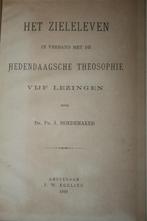 Dr. Ph.J. Hoedemaker - Het zieleleven / theosophie (1899), Ophalen of Verzenden, Gelezen, Christendom | Protestants