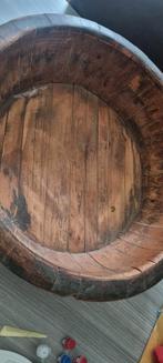 Mooie Olijfschaal - Decoratief Houten Schaal, Gebruikt, Schaal, Rond, Ophalen of Verzenden