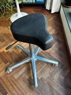 Ergonomische zadelkruk met wieltjes, Ophalen, In hoogte verstelbaar, Zo goed als nieuw