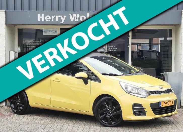 Kia Rio 1.2 CVVT ExecutiveLine Navi Camera Clima, Auto's, Kia, Bedrijf, Rio, ABS, Achteruitrijcamera, Airbags, Airconditioning