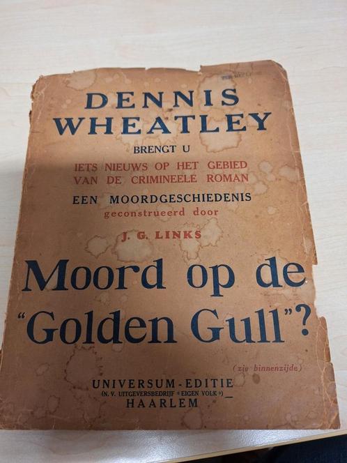 Dennis Wheatley Moord op de "Golden Gull", Boeken, Overige Boeken, Gelezen, Ophalen of Verzenden