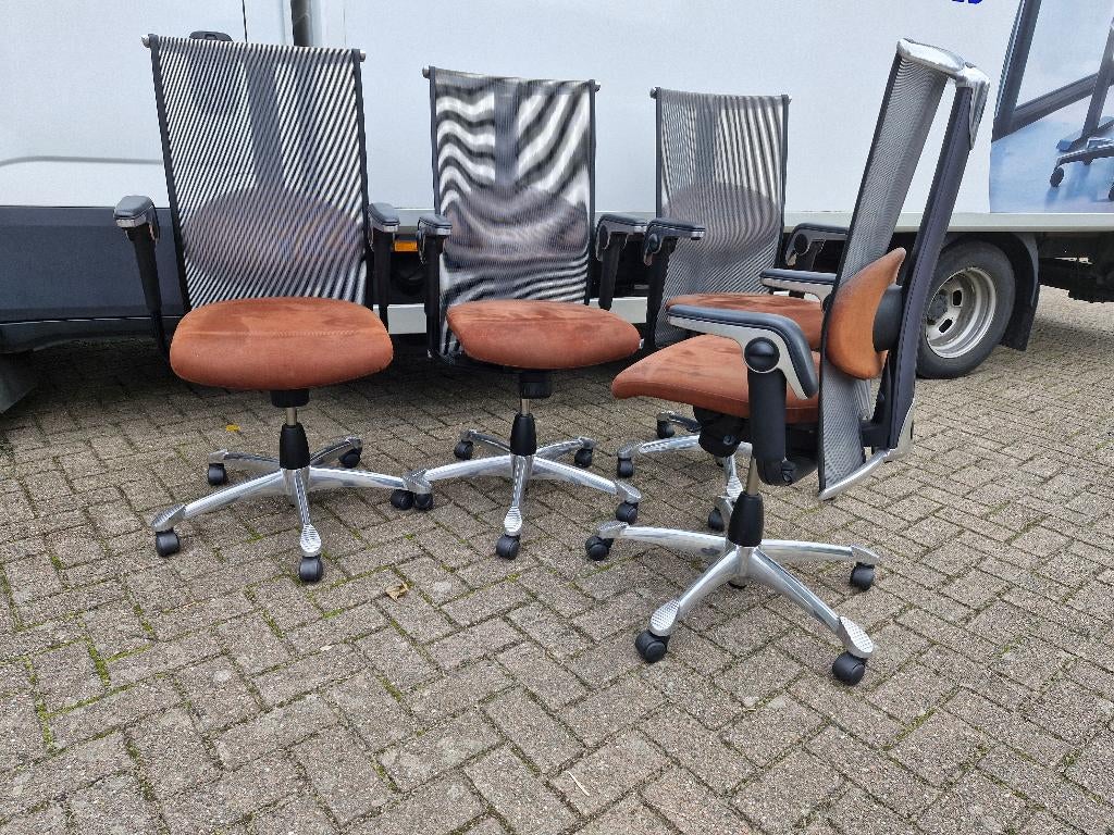 Hag H09 Inspiration high-end directie bureaustoel, Blaak 28, Bruin, Hag / Flokk, Ophalen of Verzenden