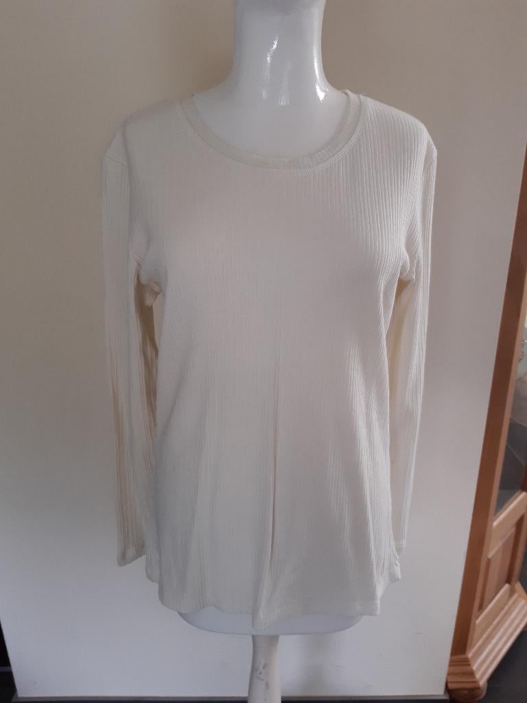SHIRT, FRAPP, MAAT 42, kleur ecru, Kleding | Dames, Beige, Maat 42/44 (L), Ophalen of Verzenden, Korte mouw