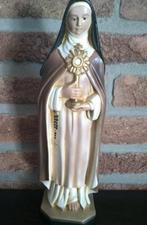 621 Beeld van de Heilige Clara - gips, Ophalen of Verzenden, Zo goed als nieuw, Beeld(je), Christendom | Katholiek