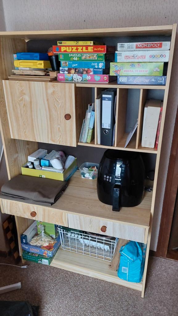 Kinderbureau met kastruimte, Huis en Inrichting, Kasten | Kledingkasten, Gebruikt, 150 tot 200 cm, 100 tot 150 cm, 25 tot 50 cm