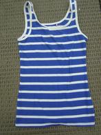 Blauw wit gestreepte hemdje / tanktop - maat XS, Kleding | Dames, Blauw, Ophalen of Verzenden, Zonder mouw, Maat 34 (XS) of kleiner