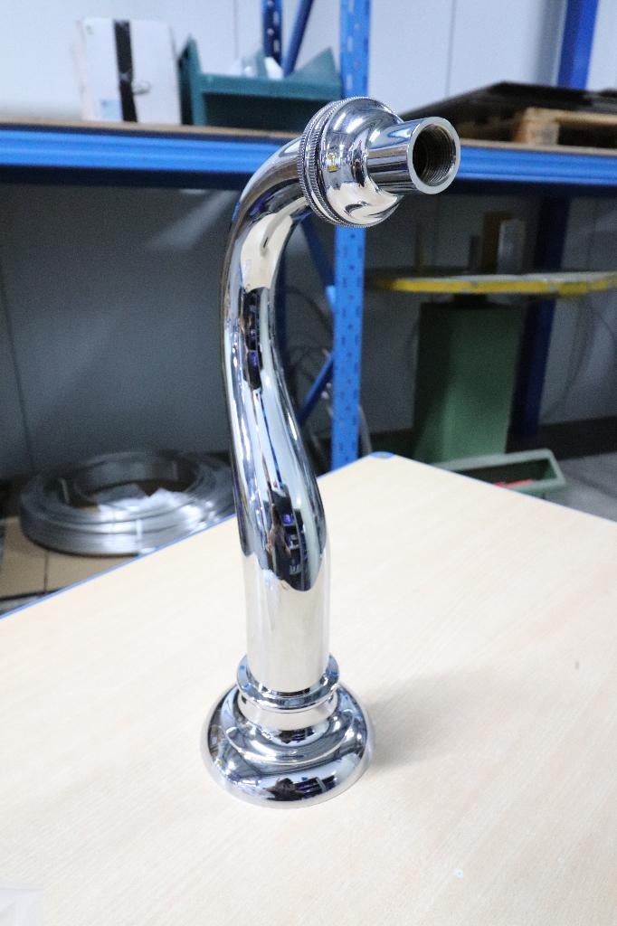 Zwanenhals tapzuil chroom 1-kraans grotevoet directleverbaar, Verzamelen, Biermerken, Ophalen of Verzenden, Zo goed als nieuw