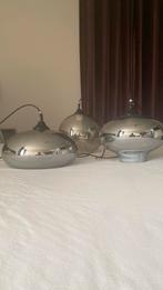 3 hanglampen van glas smoke, Ophalen of Verzenden, Glas, Minder dan 50 cm