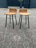 2 barkrukken Rohe Nordwolde vintage retro jaren 60 samen €95, Metaal, Gebruikt, Ophalen of Verzenden, 30 tot 60 cm